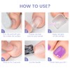Wilfniee Soft Gel Toe Nail Tips, 12 Sizes Clear Toe
