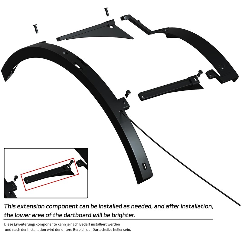 CyeeLife Dartboards LED Lighting System, 2-Piece ZD08B V2