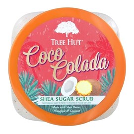 TREE HUT, Coco Colada Shea Sugar Scrub, Exfoliante Corporal de Azúcar Natural con Manteca de Karité y Esencia de Coco y Piña, Exfolia e Hidrata la Pie