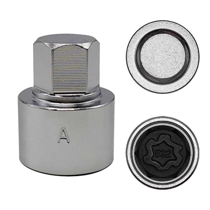JEUCLEL 532 Wheel Locking Nut Key Compatible with VW VAG