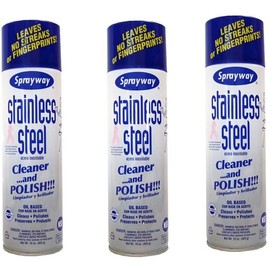Sprayway Stainless Steel Cleaner 3Pk 15oz Cans