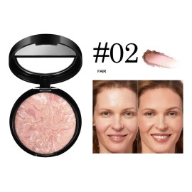 Polvo Fijador De Maquillaje Y Contorno Con Brillo Fino Y Ace