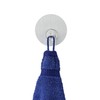 Wenko Uno Static-Loc Wall Hook, PET/Polycarbonate Stainless Steel Silver