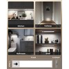 EZVALO 5 Pack Under Cabinet Lighting, Rechargeable Motion Sensor Light,