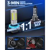Marsauto H11/H8 LED Fog Light Bulb, 12,000 LM 600% Brightness