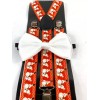 coool White Bow Tie & Inappropriate Snowman Christmas Novelty Suspender