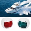 Aramox Lamp Spherical Red Green LED Waterproof Boat Navigation Light