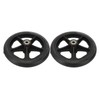 2pcs Replacement Wheel Professional Black Safe PU Front Wheel Accessory