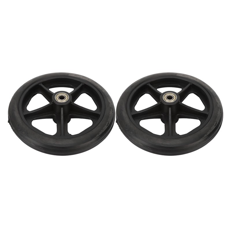 2pcs Replacement Wheel Professional Black Safe PU Front Wheel Accessory