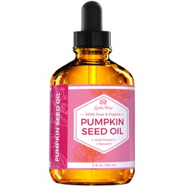 Leven Rose Pumpkin Seed Oil for Hair Growth, 100% Pure Natural for Moisturizing Scalp, Dry, Rough Skin 2 oz