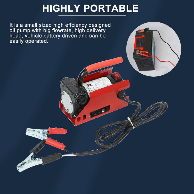 12V Diesel Fuel Transfer Pump Kit, 10 GPM / 40
