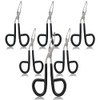 VISION TEK MED 6 Pieces Tweezers Scissor Handle Straight Tip