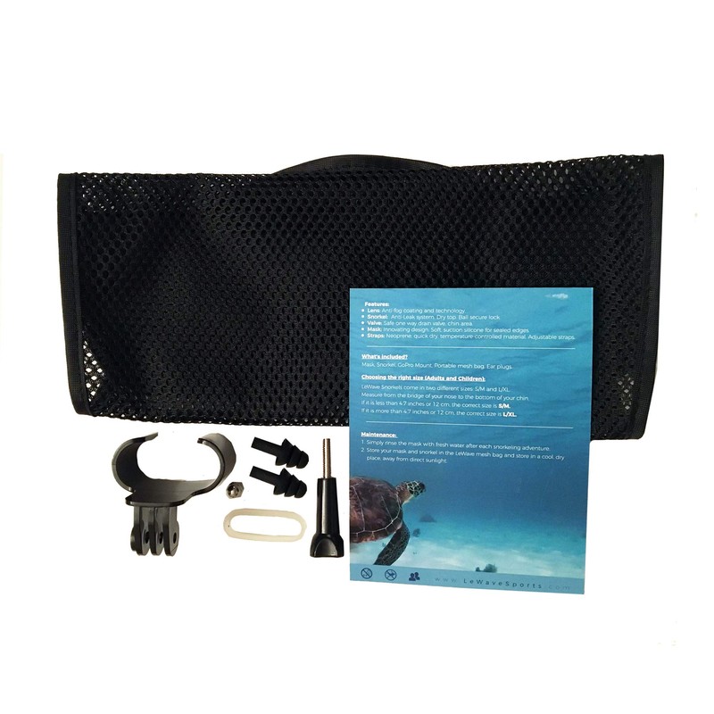 LeWave Snorkel Mask Full Face – Snorkeling Set Anti-Fog