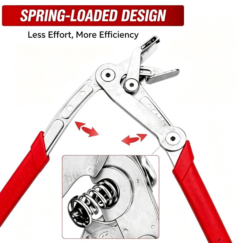 SSimder Car Clip Pliers, Spring-Loaded Push Pin Remover for Door