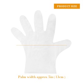 AMYXIYUAN Kitchen Food Prep Safe Powder Free Vinyl Gloves Useful Disposable Examination Clear Gloves Durable Vinyl Multi-Purpose Gloves for Laboratories Sanitary Kitchen