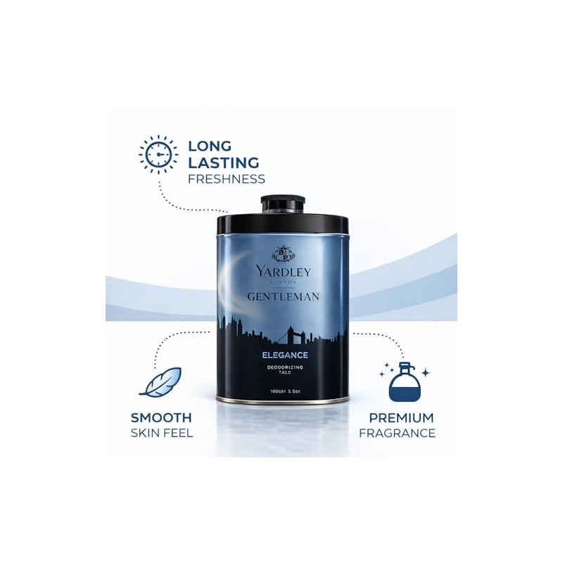 Yardley Elegance Perfumed Talcum Powder 100gm by Yardley