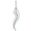 Jewelry America 14K White Gold Polished Dainty Mini Cornicello Horn