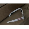 Smirnoff New Smirnoff Sunglasses Solid White With Red Logo Wayfarer