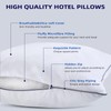 Wellos WL-PL-BS0 Bed Pillows, Queen (U.S. Standard), White