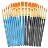 20 Pcs Paint Brushes, Acrylic Painting Brush Set, Watercolor Brushes,