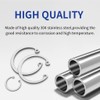 160PCS Metric 304 Stainless Steel C-Clips Internal Retaining Ring Assortment