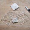 3Pcs 6x6 Inches Butterfly Key Inlay Template Router and Decorative