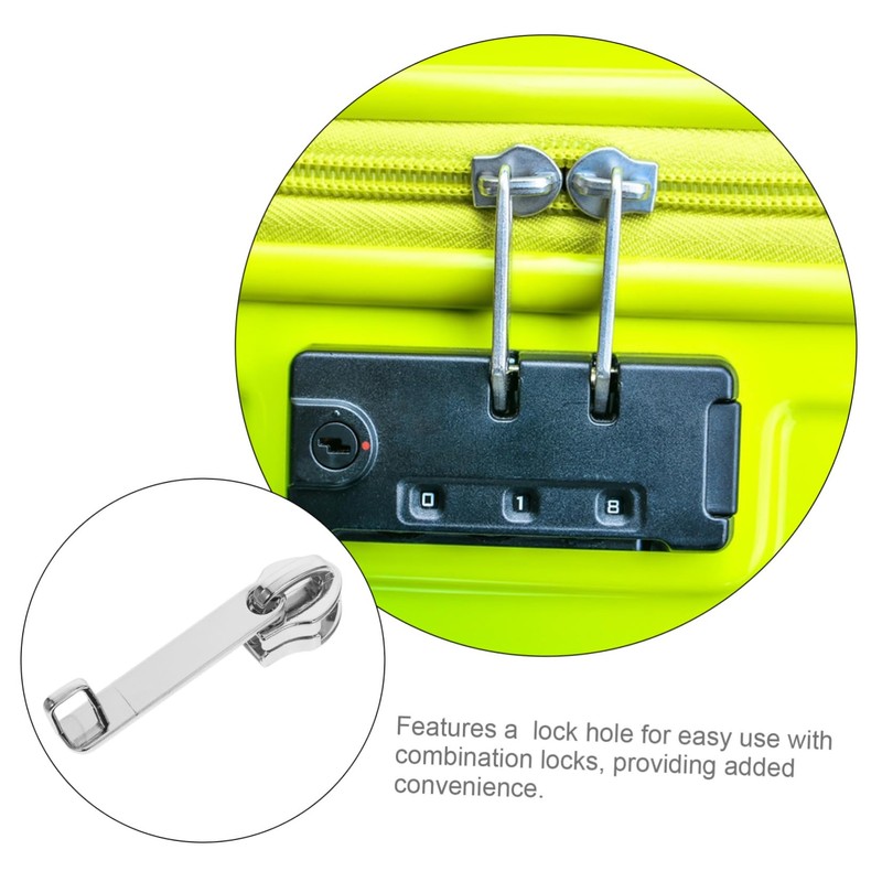 SHINEOFI 4pcs Heavy Duty Luggage Zipper Pull Replacement Double Explosion