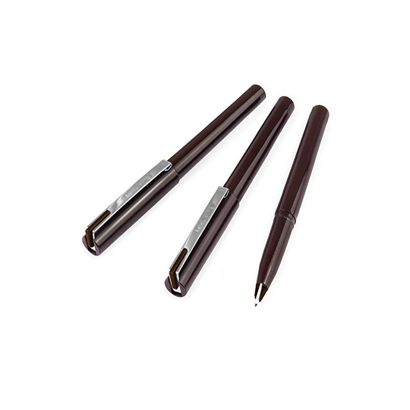 Pentel 3 x Stylo Disposable Fountain Pens, Sepia Ink JM20