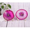 JIC Gem Agate Clock Crystal Desk & Shelf Clocks Home