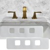 Faucet Mat Bathroom Sink 3-square-hole : AHA HOMEWARE Diatomite Rubber