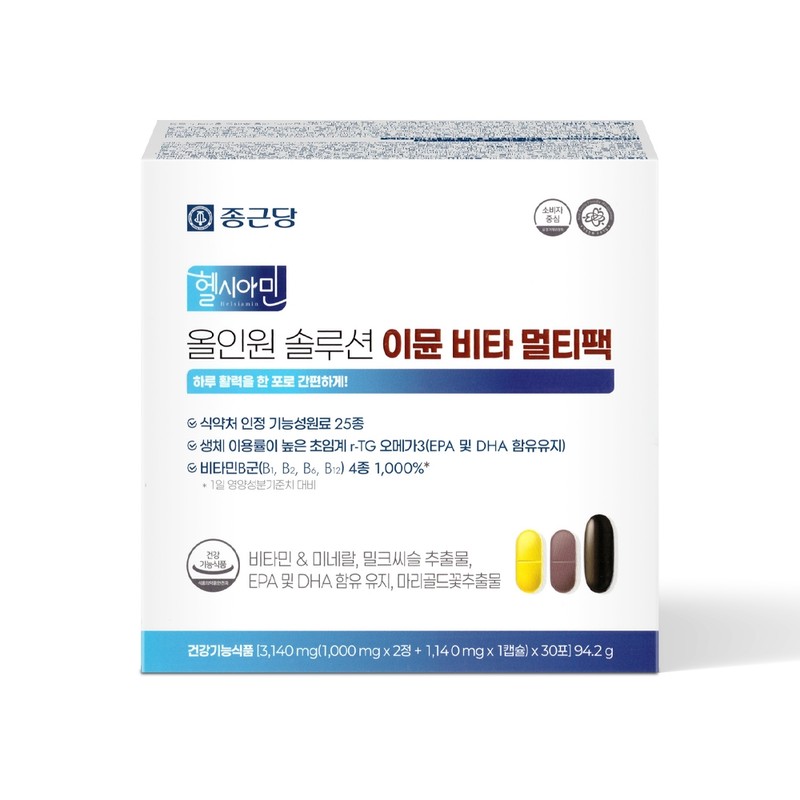 Chong Kun Dang All-in-One Multivitamin Immune Women Men Comprehensive Mineral