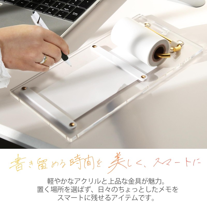BBEST RM-CL Roll Memo Paper, Wall-Mounted Notepad, Roll Memo Holder,