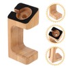 NOLITOY 1Pc Bamboo Smart Watch Charging Stand Elegant Durable Charging