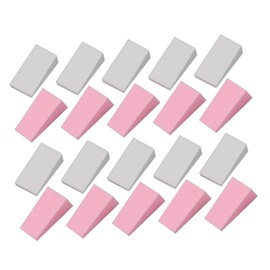 FRCOLOR 48PCS Dual-Use Trapezoid Makeup Sponges Mini Cosmetic Sponges for Foundation and Blush Application for Skin Types for Travel and Everyday Use