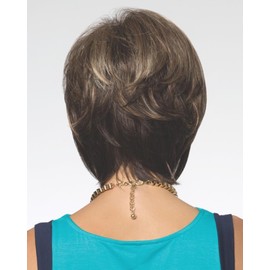 Reese Wig Color Chestnut - Noriko Wigs Women's Tousled Bob Synthetic Short Choppy Layers Side Fringe Open Weft