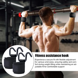 Weight Lifting Hooks for Men - Multi-Functional Fitness Grip,Wrist Protection Support Pull Up Training Hook for Home Gym Workout Deadlift Weightlifting