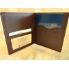 Osgoode Marley 1244 Espresso Cashmere Leather RFID Passport Wallet