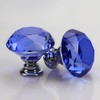 Unifizz 30mm Crystal Glass Door Knobs Diamond Drawer Knobs Sparkle