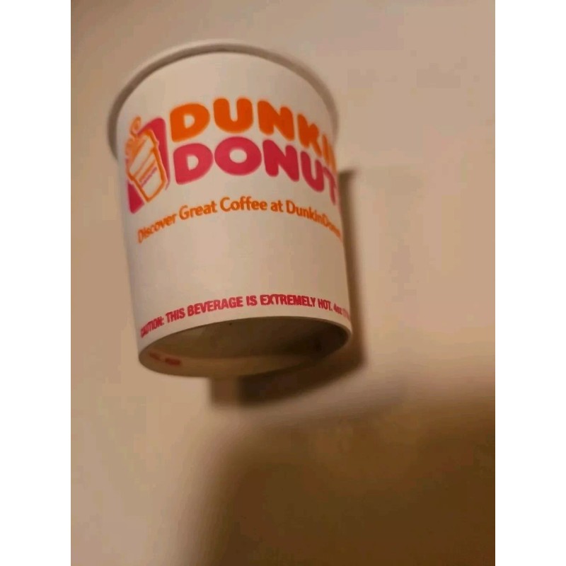 Dunkin' Donuts ONE Dunkin Donuts 4OZ White Paper Store Coffee