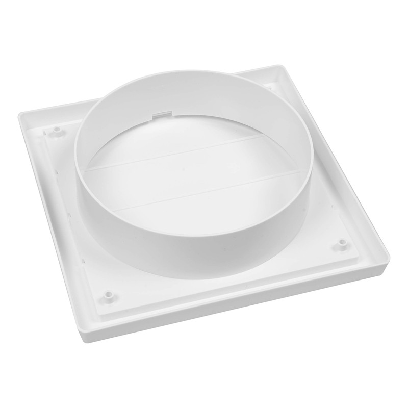 Vent Systems 150mm White Exhaust Cover - Dryer Hood -