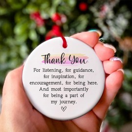 Thank You Gifts Christmas Ornament - Appreciation Gift for Teachers, Nurses, Staff