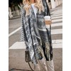 LittleMax Women's Open Front Boho Cardigan Oversized Knitted Shawl Wrap