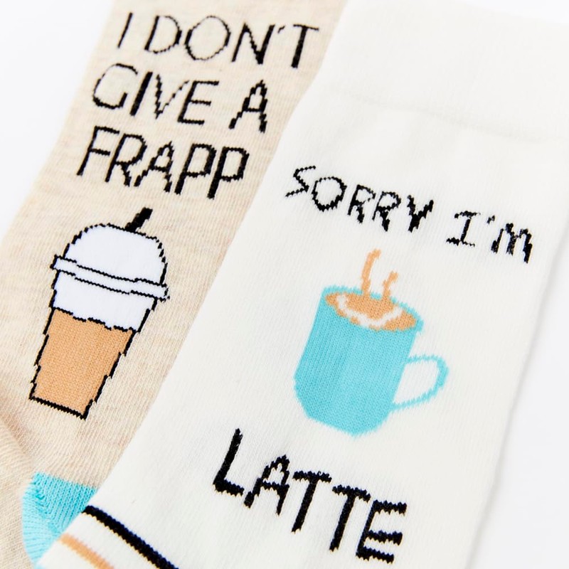 Urban Eccentric - Novelty Comfy Unisex Coffee Socks in a