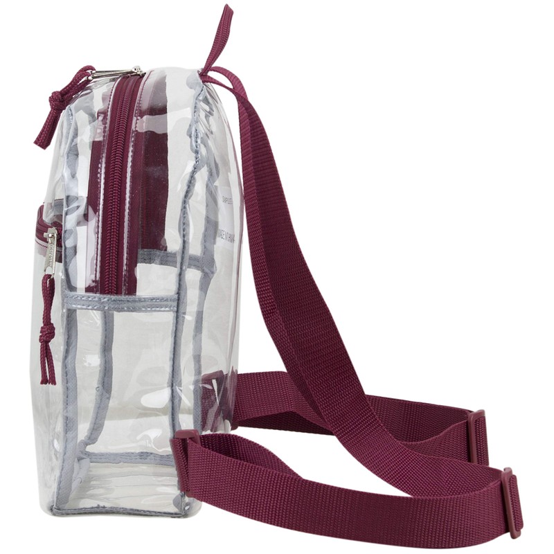 Eastsport Stadium Approved Transparent Clear Small Mini Daypack Backpack Bag