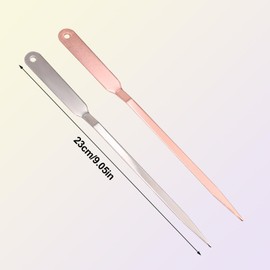 Pack of 2 Envelope Opener, Letter Opener, Stainless Steel Tools for Opening Mail for Office, School, Home (Silver and Rose Gold)