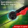 BCJCLTS Synthetic Soft Shackle & Winch Recovery Ring Kit, 1/2''