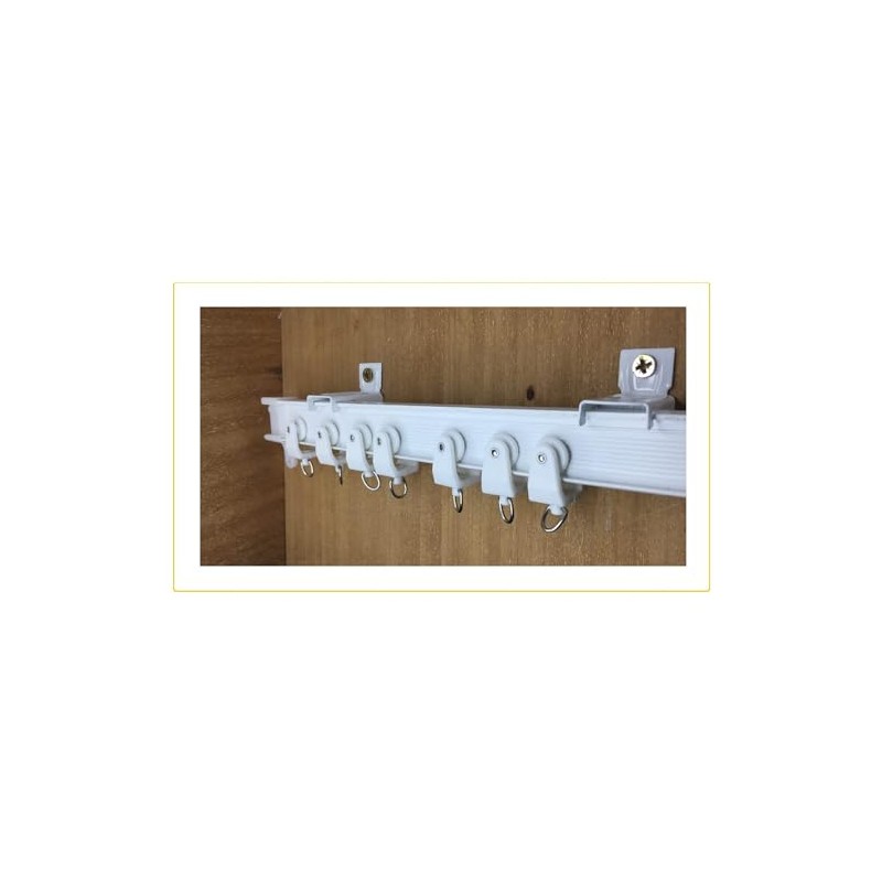 Generic 35Pcs Twin Wheeled Plastic Curtain Track Gliders