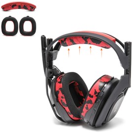 WC Mod Kit A50 - Cooling Gel Earpads + Headband Replacement for Astro A50 Gen 4, Gen 5 & A50X by Wicked Cushions | Enhanced Comfort, Cooling & Durability | Red Camo