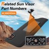 FUSH Passenger Side Sun Visor Mounting Clip Compatible with Jeep