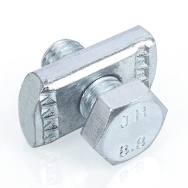 P3010 Channel Nut and 1/2" x 15/16" Bolt for All 1-5/8" Strut Channel. Solar Panel Mounting Brackets Channel Steel Screws (20)